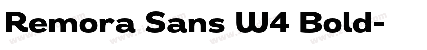 Remora Sans W4 Bold字体转换